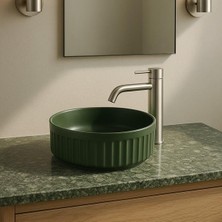 Lena EY-4715MY Mat Yeşil Tezgah Üstü Lavabo