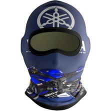Motobir Balaklava Mavi Yamaha Motosiklet