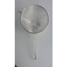 5dm-Destekli Metal Saplı Kalaylı Un - Süt - Şeker - Bakliyat Süzgeci 22 cm
