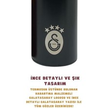 500ML Lisanslı Çift Katlı Paslanmaz Çelik Termos 8 Saat Soğuk Hediye Kutulu Siyah