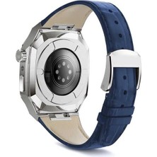Ile Uyumlu 7 45MM Krd-67 Kordon Lacivert-Gümüş