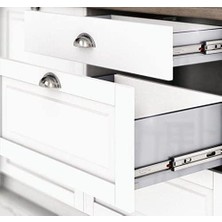 Galvanizli Teleskopik Çekmece Rayı 35X500