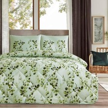 Sarne  Standart Pamuk Nevresim Takımı, Yeşil, Tek Kişilik