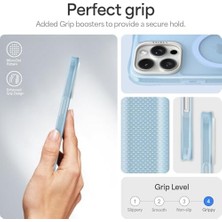 Ciel By 16 Pro ile Uyumlu Magsafe Kılıf Ultrasheer Mag Sararma Karşıtı Hava Kanalı Teknolojisi Askeri Sınıf Koruma Baby Blue Mat Kapak - ACS08256