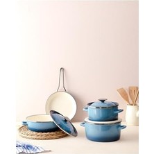 La Garde Kısa Tencere Mavi 24 cm