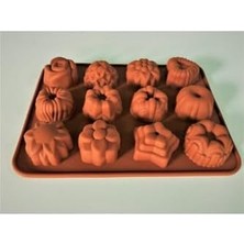 Çikolata Kalıbı Silikon Kahverengi ECMELNM426