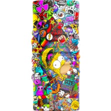 Motobir Baf-Bandana Çizgi Film Renkli Karakterler