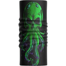Motobir Baf-Bandana Kuru Kafa Yeşil Ahtapot