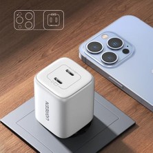 Ugreen Nexode 45W Dual Usb-C Pd Şarj Cihazı (25W+20W), Beyaz