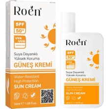Roen Spf 50+ Suya Dayanıklı Güneş Kremi, Uva/uvb Koruma, Nemlendirici Etkili, 50ML