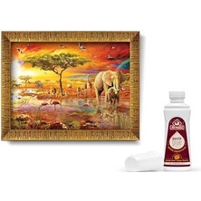 Savana'nın Kralları 1000 Parça Çerçeveli Puzzle