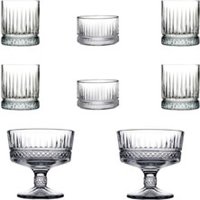8 Parça Meşrubat Bardağı Çerezlik ve Dondurmalık Kase Set