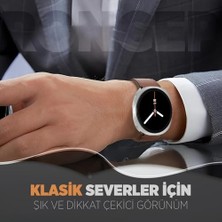 ile Uyumlu  Deri Görünümlü Hybrid Kordon Galaxy 8 44MM/40MM/ 46MM Için 1.sınıf Kaplama Galaxy 8 Kordon Yumuşak Silikon 8 Kordonu