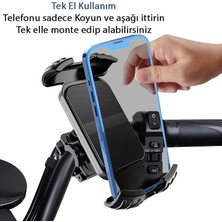 MT28 Kilit Sistemli Motor ve Bisiklet Telefon Tutucu Tek El Kullanım Yatay ve Dikey Kullanılır