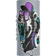 Motobir Baf-Bandana Mor Şapkalı Kulaklıklı Havlayan Köpek