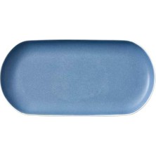 Studio Round Servis Tabağı 38 x 19 cm Mat Beyaz/mat River