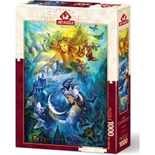 Gündüz ve Gece Prensesleri 1000 Parça Puzzle