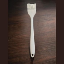 Silikon Yumurta ve Yağlama Fırçası Büyük Boy- 27 cm Krem Renkli Özel Seri