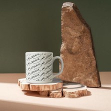 Atatürk Imza Siyah Beyaz Silindir Kupa 1 Adet