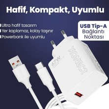 - USB Çıkışlı 67W Hızlı Şarj Adaptörü ve 1m USB To Type-C Kablo Seti