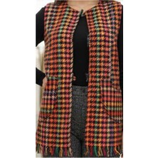 El@Ma Kadın Etnik Otantik Renkli Şanel Yelek