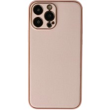 SHC4200 Iphone 13 Kılıf Coco Deri Silikon Kapak - Pudra