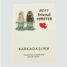 SHC4200 3'lü Arkadaşlık Bilekliği Yazılı Bileklik Kartı 200 Adet