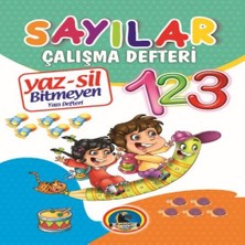 SHC4200 Yaz-Sil Sayılar Bitmeyen Yazı Defteri+Tahta Kalemi