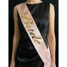 SırmalıHome Bekarlığa Veda Partisi Için Gold 'bride' Yazılı Pudra Saten Kemer Gelin Kuşağı