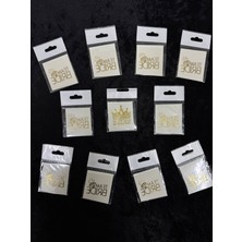 SırmalıHome Bekarlığa Veda Partisi Için 1 Bride ve 10 Team Bride Yazılı 11 Adet Gold Geçici Nedime Dövmesi