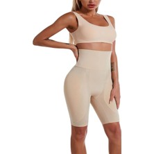 Pera Fitol Kadın Silikon Dolgulu Süngerli Basen Dolgulu Popo Pop Up Korse Kum Saati Dolgunlaştırıcı Korse