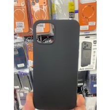 Elixem İphone 12 İphone 12 Pro Uyumlu Siyah Rubber Silikon Esnek Kamera Kısmı Açık Kılıf