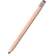 Caseonn Samsung Galaxy Tab S11 / S11 Ultra S Pen Kılıf Klasik Retro Tasarım Mat Silikon Pembe (Ürün Kalem DEĞİLDİR)