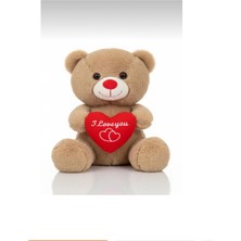 Fenomen Toys Ayıcık Kalpli Kahverengi 35 cm - Sevimli & Yumuşak