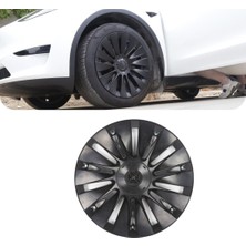Ramm Tesla Model Y Fusıon Jant Kapağı Seti - 19 Inç - Mat Siyah