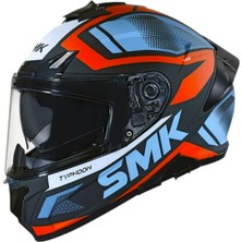 Smk Kapalı Kask Typhoon Thorn MA276 Mat Siyah Turuncu Gri