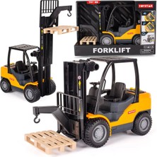 Farbu Oyuncak Işıklı Sesli Full Fonksiyon Iş Makinası Oyuncak Büyük Forklift