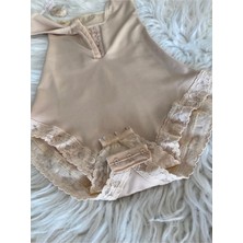 Pera Fitol Kadın Agraflı Zıbın Korse Bej Slim Fit Toparlayıcı Sıkılaştırıcı Tüm Vücut Modeli
