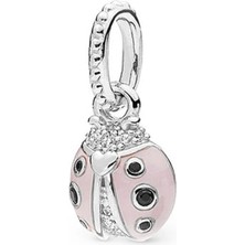 Nur Silver Uğur Böceği Gümüş Charm NUR-BL00290
