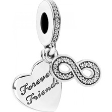 Nur Silver Sonsuzluk Gümüş Charm NUR-BL00291