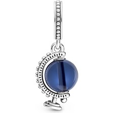 Nur Silver Dönen Dünya Küresi Gümüş Charm NUR-BL00311