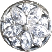 Nur Silver Çiçekli Gümüş Charm NUR-BL00014