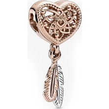 Nur Silver Kalpli Düş Kapanı Gümüş Charm NUR-BL12457