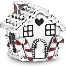 Nur Silver Yıl Başı Ağacı Ev Gümüş Charm NUR-BL12400