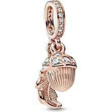 Nur Silver Sallantılı Meşe Palamudu Gümüş Charm NUR-BL12405