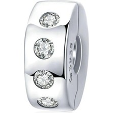 Nur Silver Durdurucu Gümüş Charm NUR-BL00201