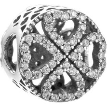 Nur Silver Yonca Gümüş Charm NUR-BL01007