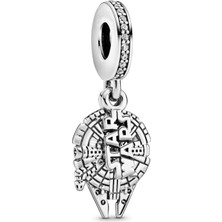Nur Silver Star Wars Gümüş Charm NUR-BL00629