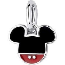 Nur Silver Mickey Mouse Gümüş Charm NUR-BL00091