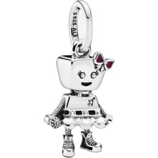 Nur Silver Robot Gümüş Charm NUR-BL00113